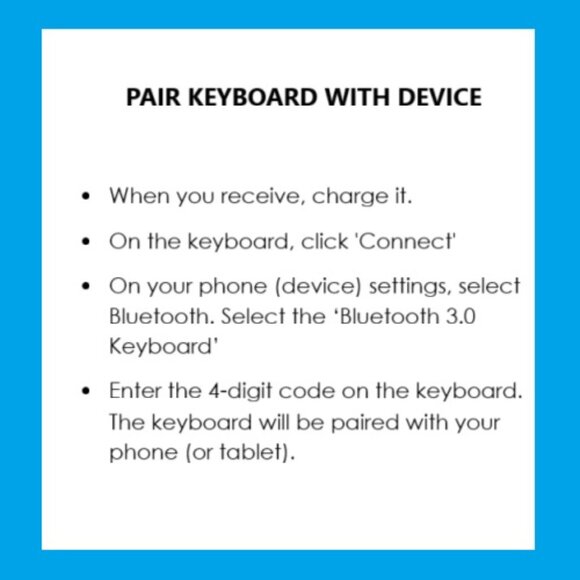 iWerkz Universal Folding Bluetooth Keyboard, White (44652WH) - Picture 15 of 15